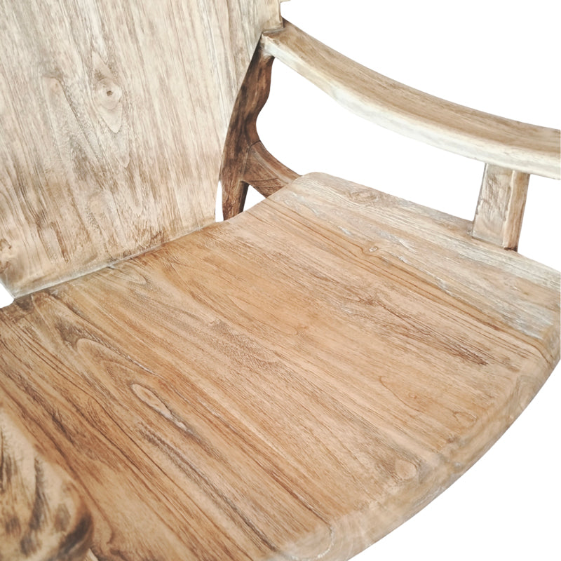 Armchair Brazin pakoworld natural teakwood 72x71x77cm