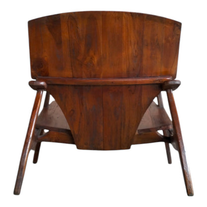 Armchair Brazin pakoworld dark brown teakwood 72x71x77cm