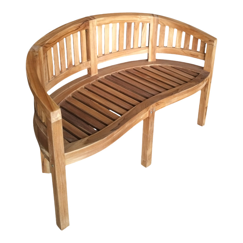 2 seater bench Coren pakoworld natural teakwood 130x61x87cm