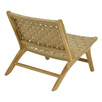 Foldere pakoworld chair natural teak wood-rope 65x78x68cm