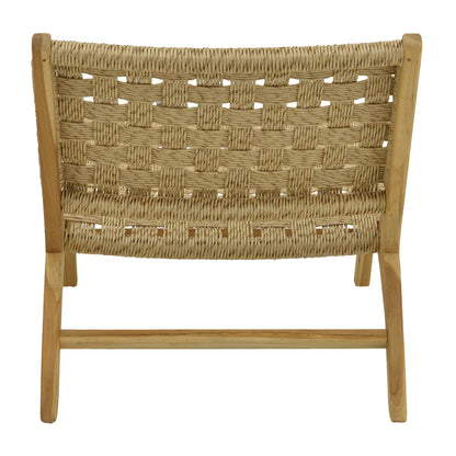 Foldere pakoworld chair natural teak wood-rope 65x78x68cm