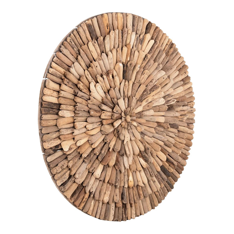 Wall decoration Wargrene pakoworld natural drift wood D100x4cm