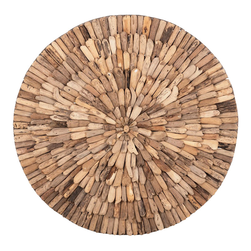Wall decoration Wargrene pakoworld natural drift wood D100x4cm