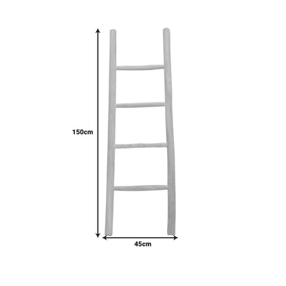 Morjeve ladder natural color teak wood 45x6x150cm
