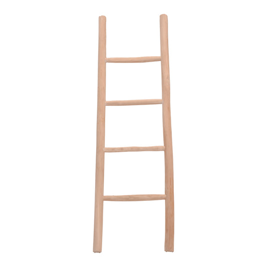 Morjeve pakoworld ladder natural color teak wood 45x6x150cm