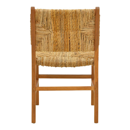 Refane chair natural color teak wood and straw 50x58x85cm