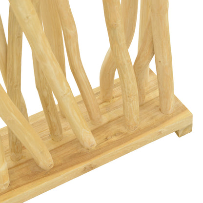 Decorative floor Jati teak wood in natural shade 60x20x190cm