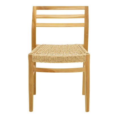 Tuga chair teak wood-pe rope frame in natural shade 50x58x86cm
