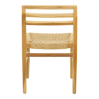 Tuga chair teak wood-pe rope frame in natural shade 50x58x86cm