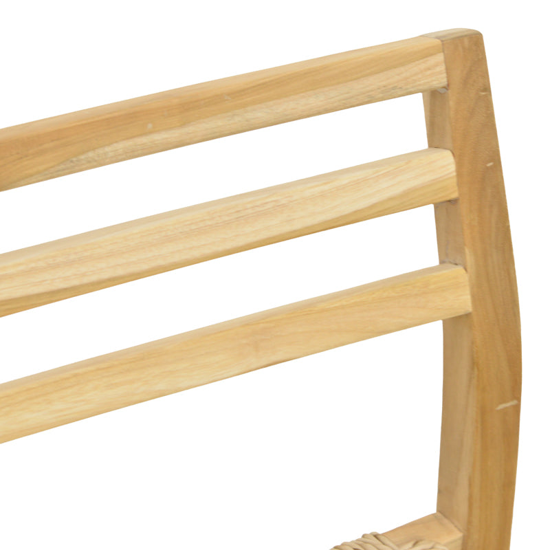 Tuga chair teak wood-pe rope frame in natural shade 50x58x86cm