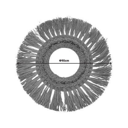 Wall decorative Fiole Inart mat in natural color D90x6cm