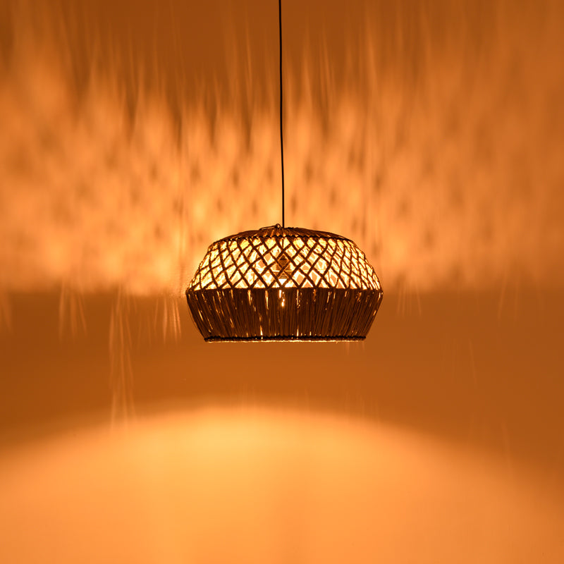 Fose Inart mendong ceiling lamp in natural shade D50x27cm