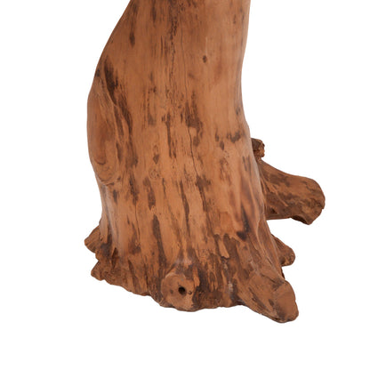 Side table Mushile teak wood in natural shade 30x35x45cm