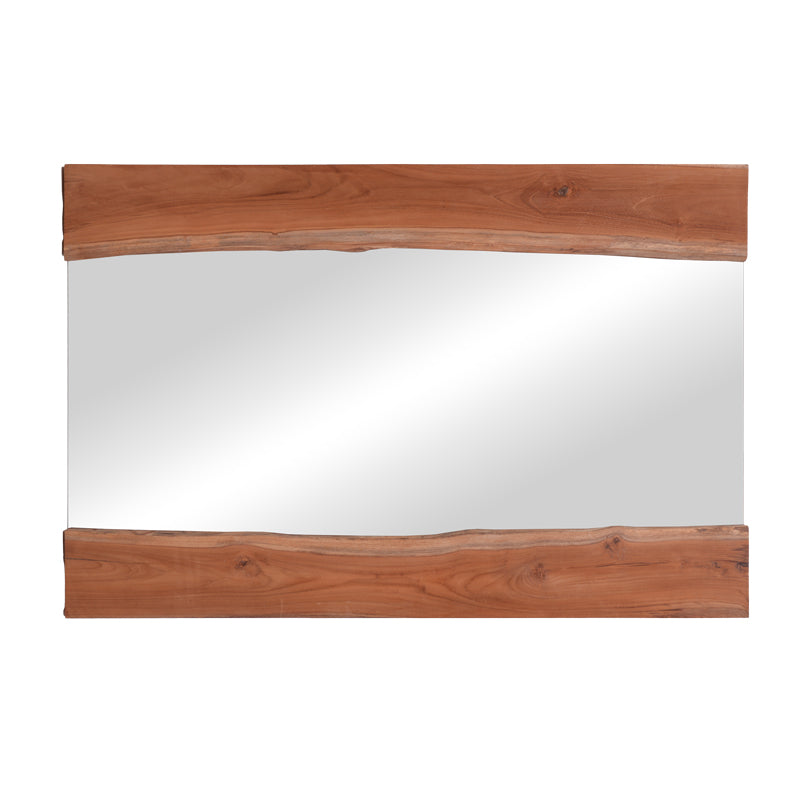 Mirror Riverine pakoworld teak wood in natural shade 120x80x4cm