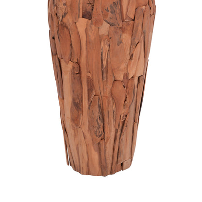 Decorative vase Erosian pakoworld teak wood in natural shade D45x120cm