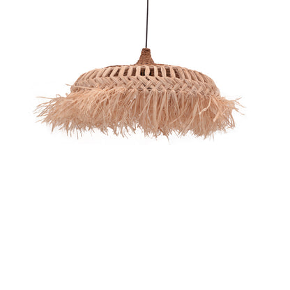 Borobe Inart sisal ceiling lamp in natural color D60x35cm