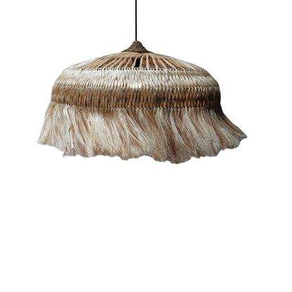 Ceiling lamp Leonire Inart abaca in natural color D110x48cm