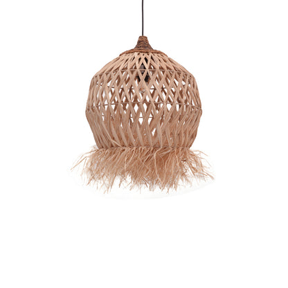 Marjione Inart sisal ceiling lamp in natural color D45x55cm