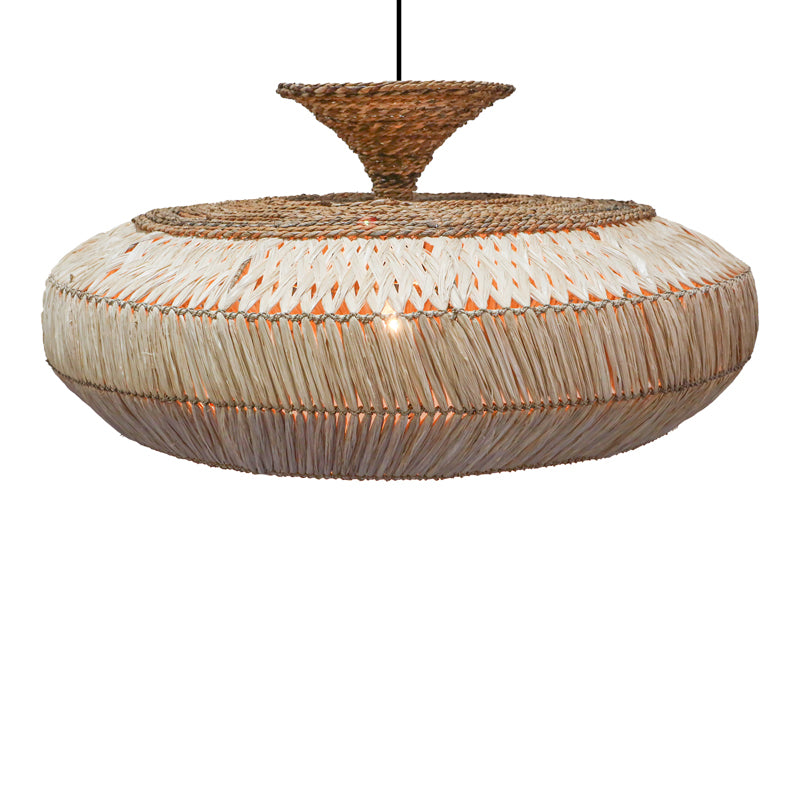 Lafrene Inart sisal ceiling lamp in natural color D90x43cm