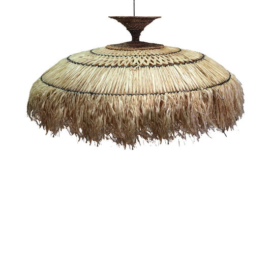 Preliere Inart sisal ceiling lamp in natural color D110x55cm