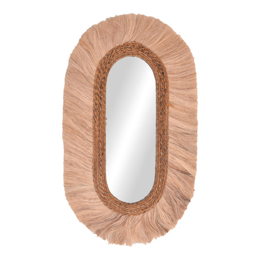 Nabore Inart abaca mirror in natural color 55x4x96cm