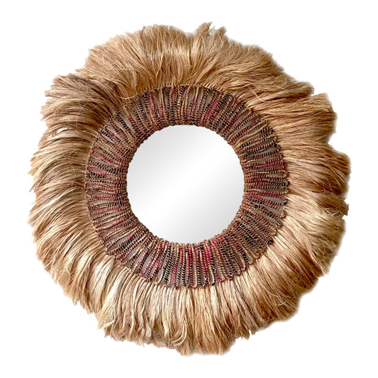 Jakrene Inart abaca mirror in natural color D110x10cm