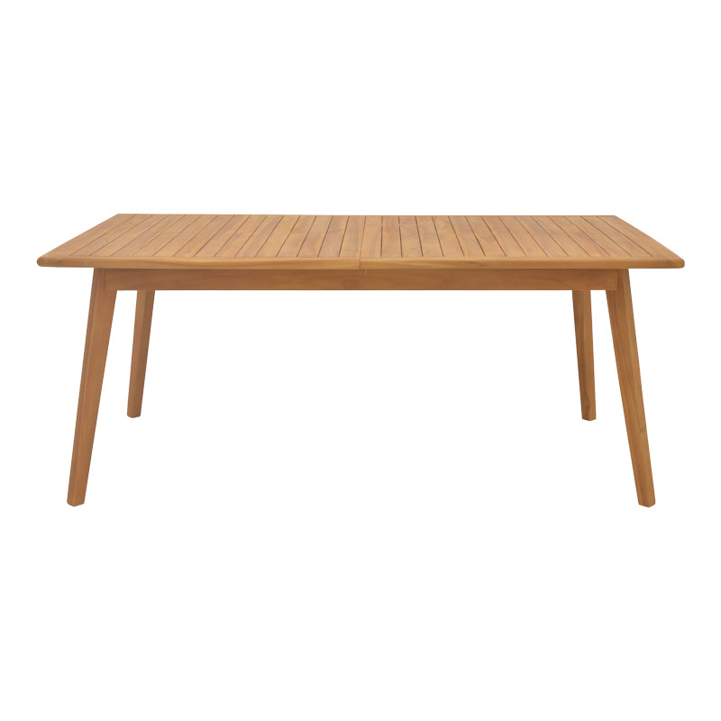 Pino table pakoworld expanding teak wood in natural shade 180/240x100x75cm