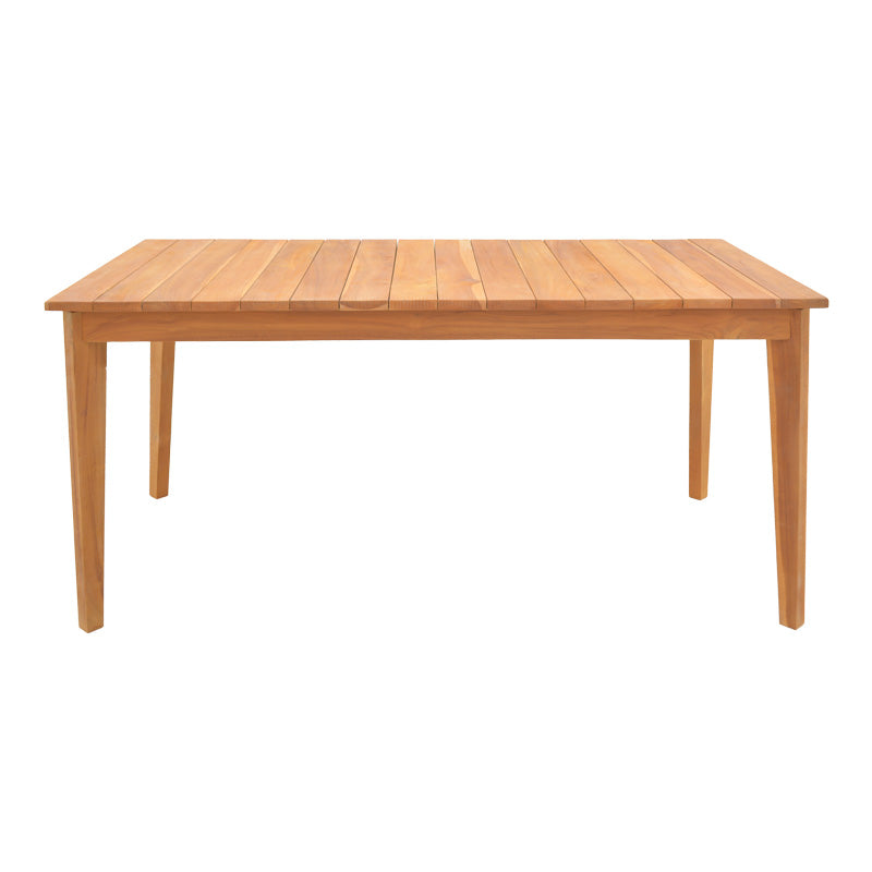 Ory teak wood table in natural shade 160x80x75cm