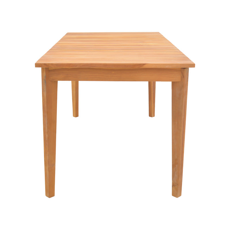 Ory teak wood table in natural shade 160x80x75cm