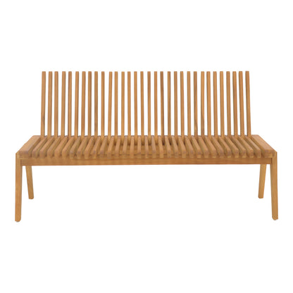 Polymorphic sofa-bench Jey pakoworld teak wood in natural shade 150x57.5x80cm