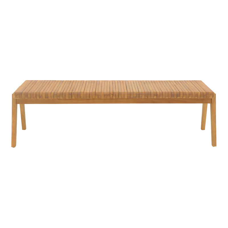 Polymorphic sofa-bench Jey pakoworld teak wood in natural shade 150x57.5x80cm