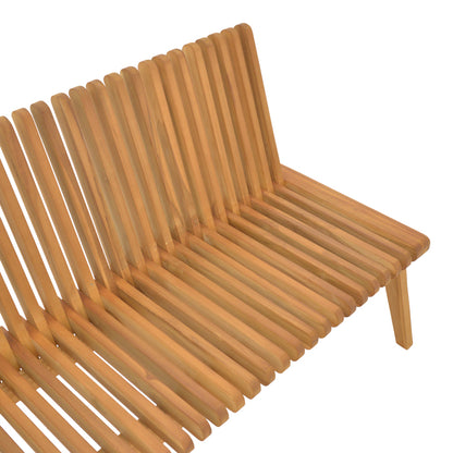 Polymorphic sofa-bench Jey pakoworld teak wood in natural shade 150x57.5x80cm