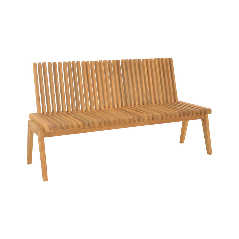 Polymorphic sofa-bench Jey pakoworld teak wood in natural shade 120x57.5x80cm