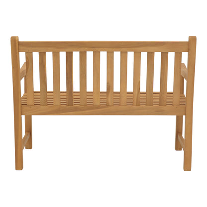 Bench Nat pakoworld teak wood in natural shade 120x57x96cm