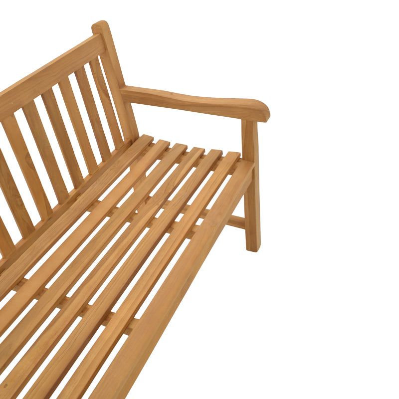 Bench Nat pakoworld teak wood in natural shade 120x57x96cm