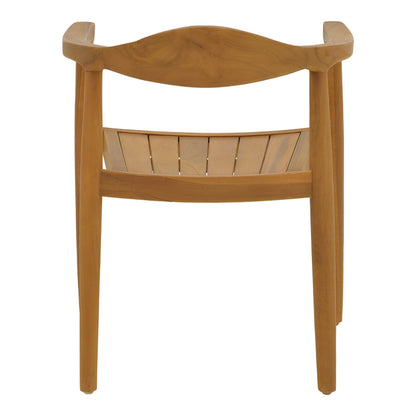 Armchair Ganny pakoworld teak wood in natural shade 59x56x71cm