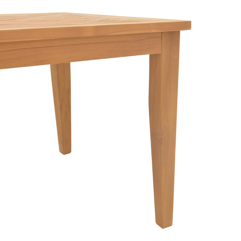 Mady pakoworld teak wood table in natural shade 200x100x75cm