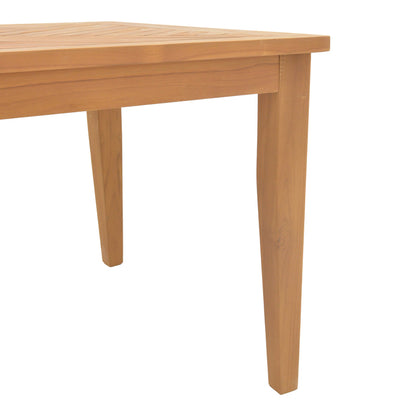 Mady pakoworld teak wood table in natural shade 200x100x75cm