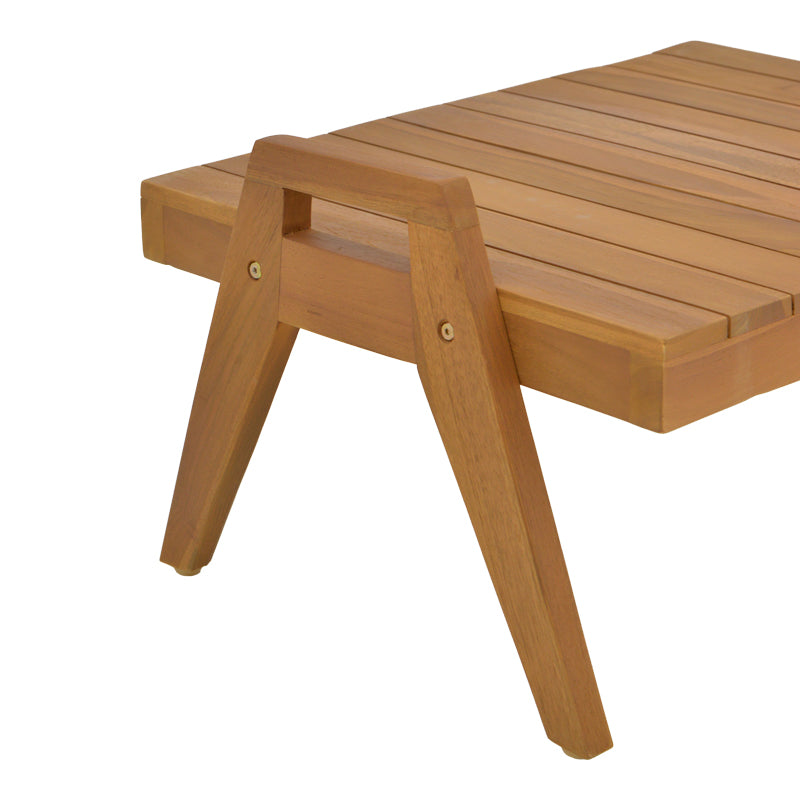 Kally pakoworld teak wood table in natural shade 60x50x34cm