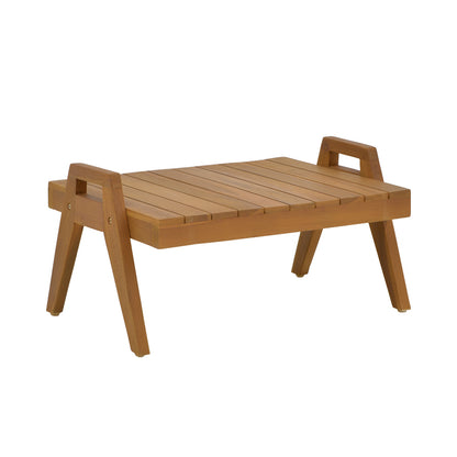 Kally pakoworld teak wood table in natural shade 60x50x34cm