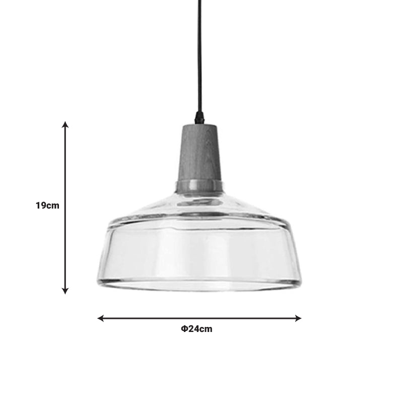 Godren pakoworld ceiling lamp transparent metal-glass D24x19cm