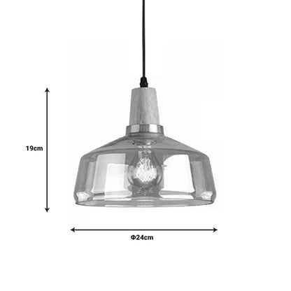 Godren pakoworld ceiling lamp natural metal-glass D24x19cm