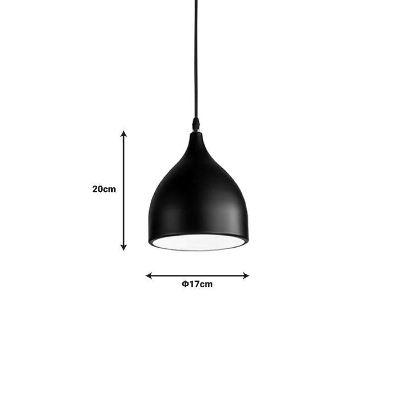 Ceiling lamp Perce black metal D17x20cm