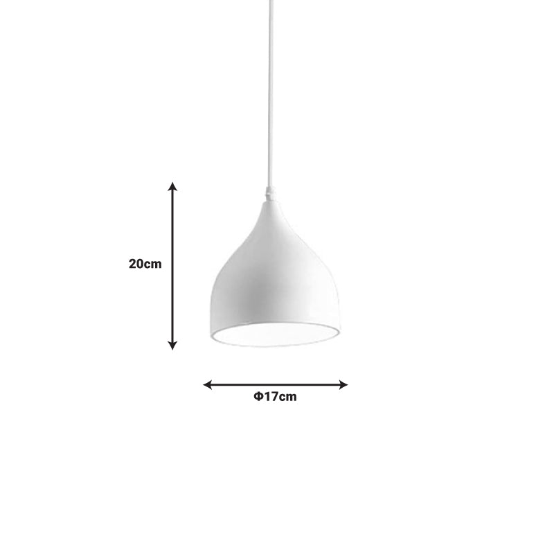 Ceiling lamp Perce pakoworld white metal D17x20cm