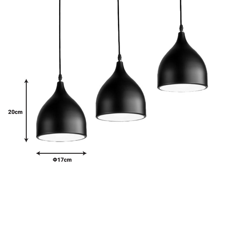 Ceiling lamp Perce I pakoworld black metal 50x17x120cm