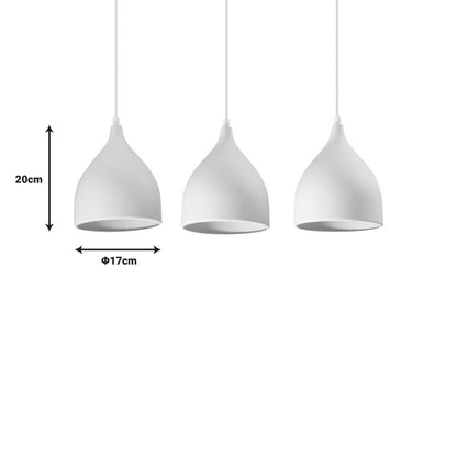 Ceiling lamp Perce I pakoworld white metal 50x20cm