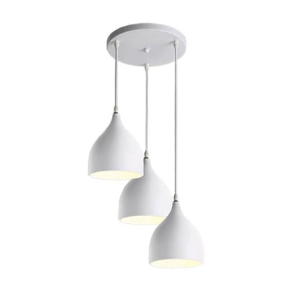 Three-light ceiling lamp Perce II pakoworld white metal 30x17x120cm