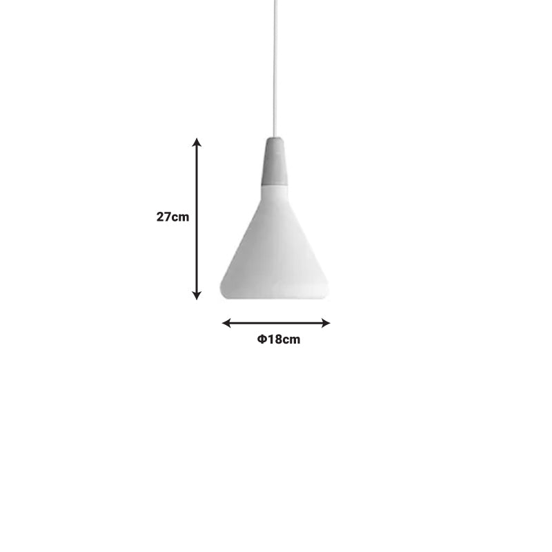 Ceiling lamp Jedren pakoworld white metal D18x27cm