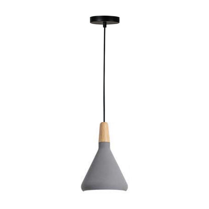 Ceiling lamp Jedren pakoworld grey metal D18x27cm