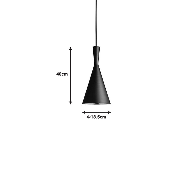 Ceiling lamp Gafmon pakoworld black metal Φ18.5x40cm